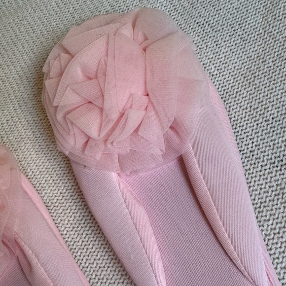 Vintage Madye's Pink Ruffle Glamour Skuffs Slippers Boudoir Size Small 5-6 WOW - Picture 5 of 12